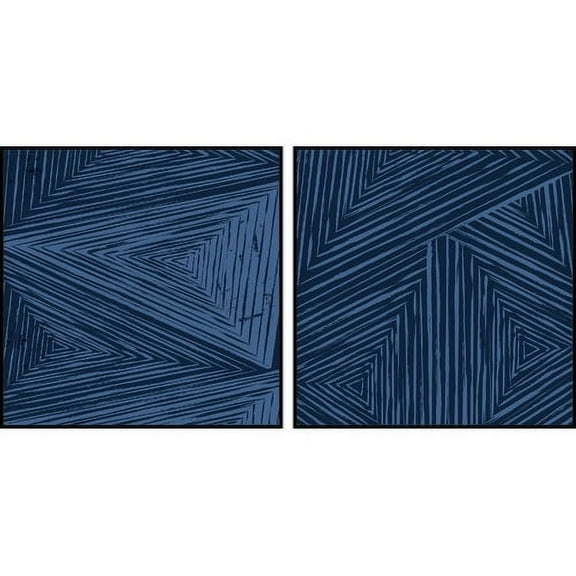 Triangular Patterns Diptych