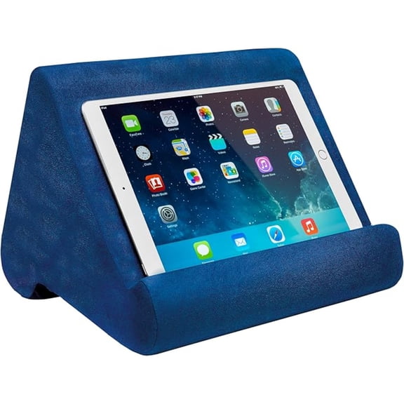 Triangular Pillow Tablet Stand, Multi-Angle Soft Pillow Phone Book Holder for Bed Reading Lap Desk