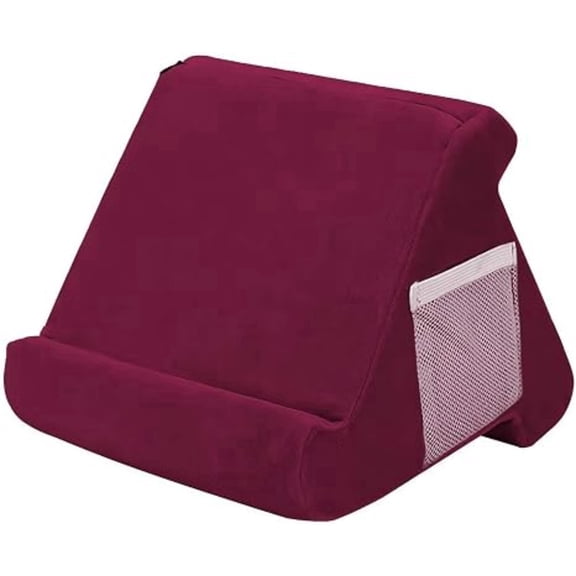 Triangular Pillow Tablet Stand, Multi-Angle Soft Pillow Pad Holder for Bed Reading Lap Desk