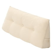 Triangular Positioning Support Pillow Reading Backrest Wedge Pillow Headboard for Bedroom Sofa Office,39.3x19.7x8"
