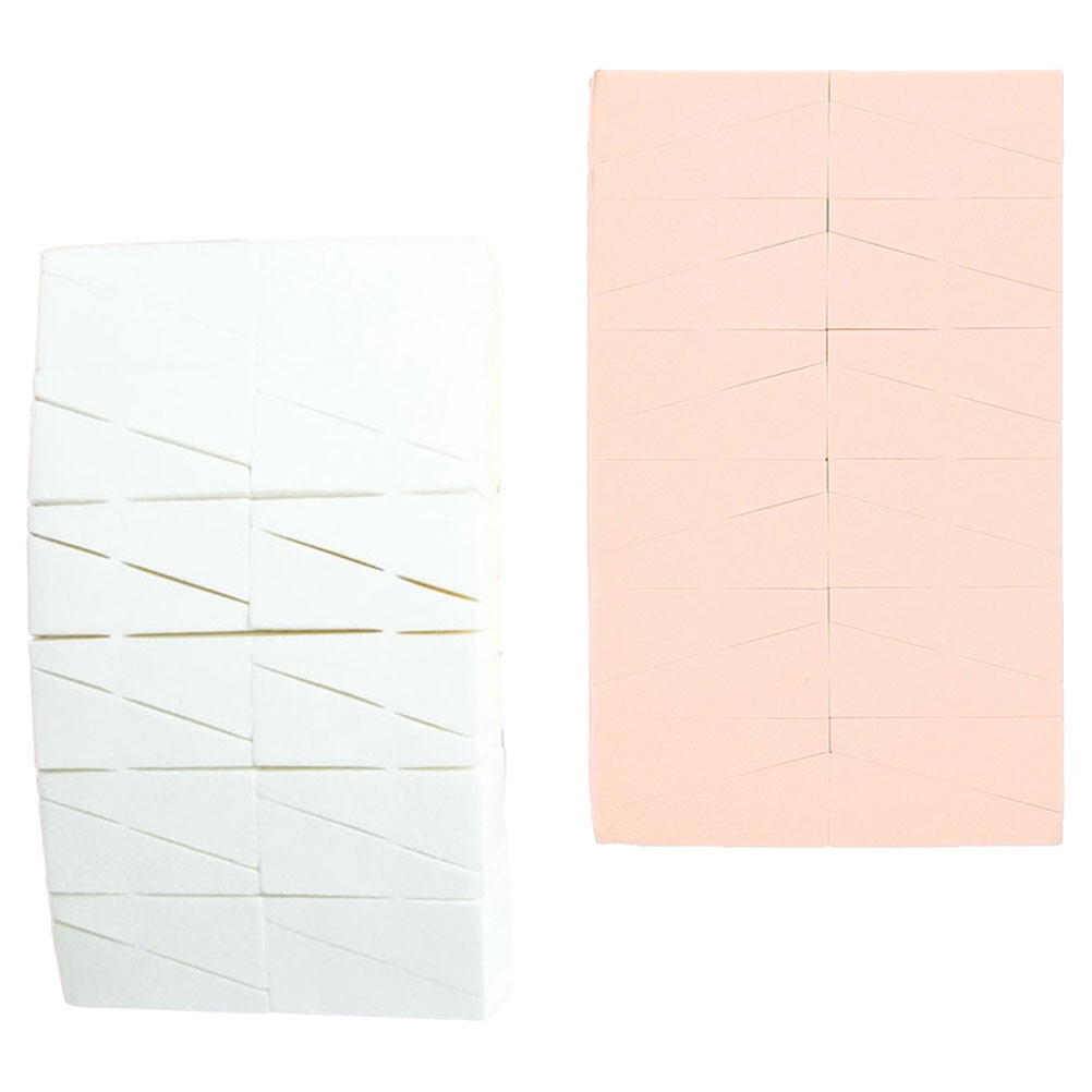Triangular Puff 2 Bags Powder Sponge Makeup Foam Wedges Triangle