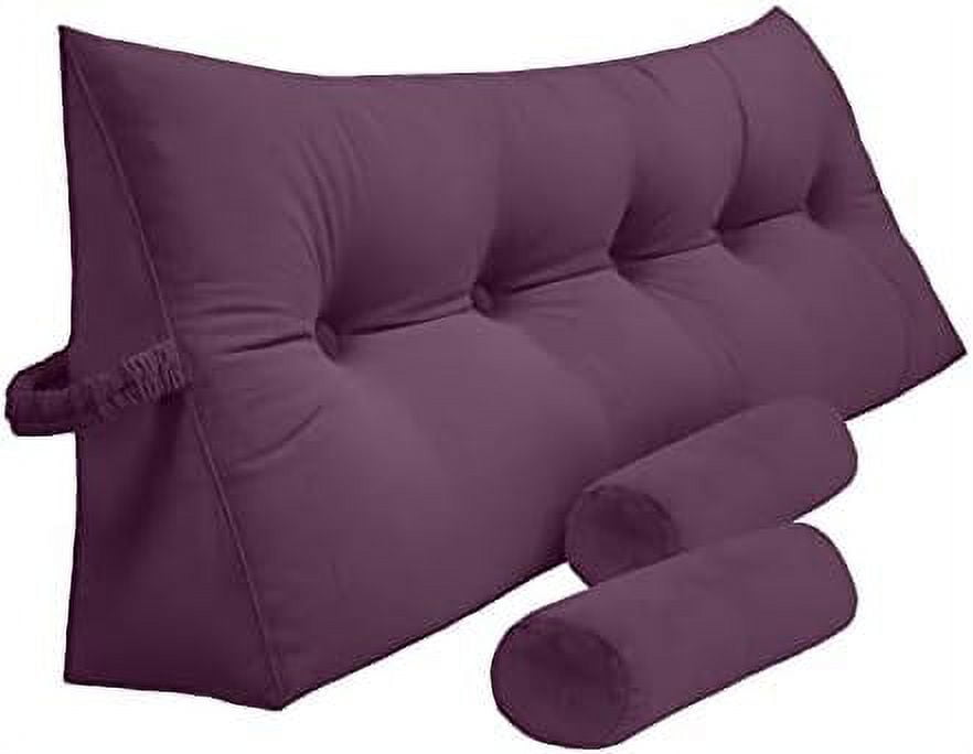 Triangular Reading Bed Pillow Large Bolster Cushion Headboard Back