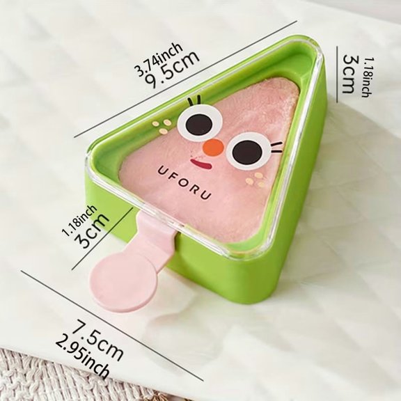 Triangular Reusable Popsicle Mold with Wooden Sticks - Safe PVC-Free Ice Pop Maker for Summer Fun