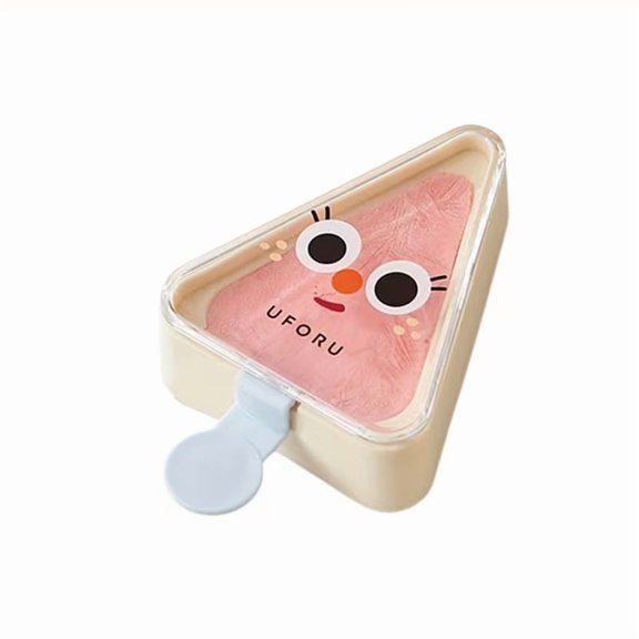 Triangular Reusable Popsicle Mold with Wooden Sticks - Safe PVC-Free Ice Pop Maker for Summer Fun