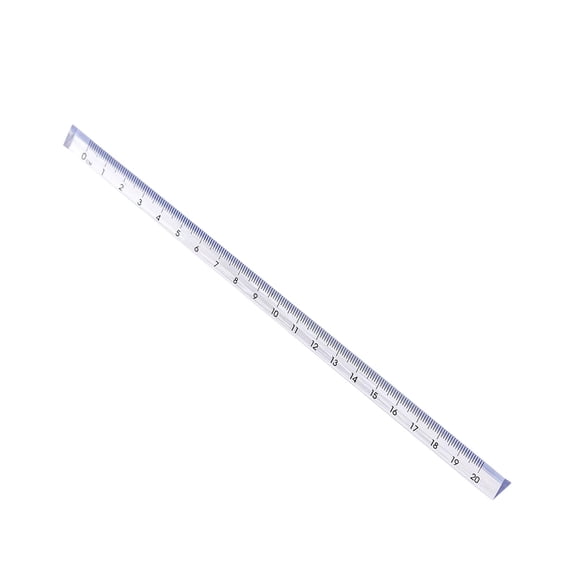 Transparent Triangular Ruler Clear A 15cm Student Geometry