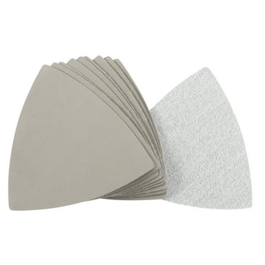 Triangular Sandpaper Hook and Loop Fit 3-1/2" Oscillating Multi-Tool Silicon Carbide for Wet/Dry 4000 Grit 10pcs