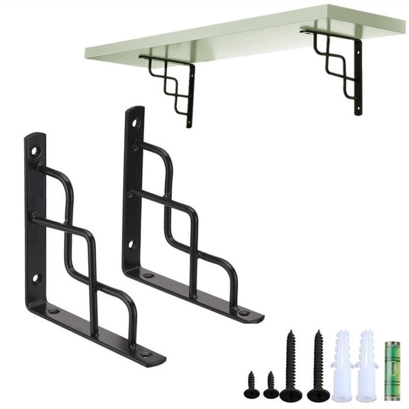 Triangular Shelf Bracket Iron U Shape Invisible Support Bracket