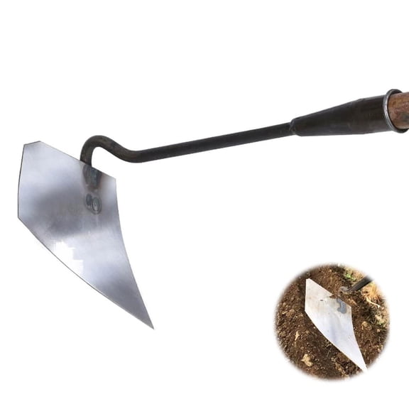 Triangular Shovel Plows Steel Point Head Replacement, Garden Hoe Tools, All-Steel Hardened Hoe, Garden Weed Puller, Sharp Garden Weeding Tools