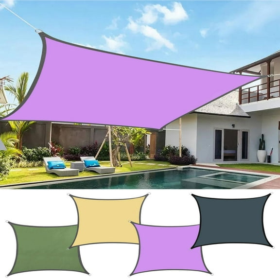 Triangular Sun Shade Sail | Outdoor Waterproof UV Protection Canopy for Patio Garden Backyard Pool | Easy Install | Durable Tarpaulin Cover | Versatile Sunshade | 1 Piece