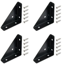 Triangular Support Brackets TASTAN 4-Pack Heavy-Duty Triangular Corner Brackets with 20 Screws - Extra Hardware Metal Bracket Set for Sturdy Wooden Structures, Shelving & Diy Furniture Projects, G