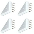 thumbnail image 1 of Triangular Support Brackets TASTAN 4-Pack Heavy-Duty Triangular Corner Brackets with 20 Screws - Extra Hardware Metal Bracket Set for Sturdy Wooden Structures, Shelving & Diy Furniture Projects, F, 1 of 5