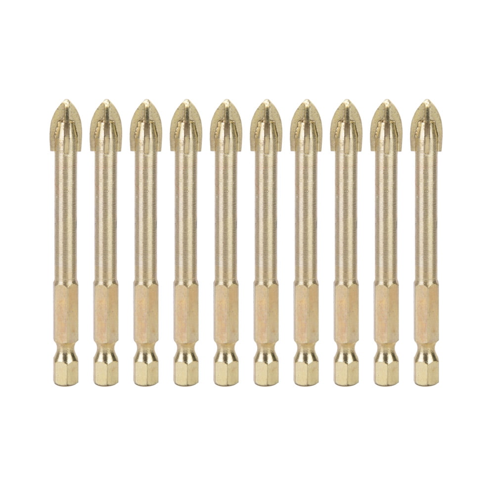 Triangular Twisted Drill Bits Carbide Hex Shank Cross Drill Bit for ...