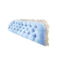 thumbnail image 1 of Triangular Wedge Headboard Pillows Twin Headboard Pillow for Colleage Dorm Long Backrest Positioning Support for Sleeping Reading Backrest Pillow with Side Pockets Decorative Pillow, 1 of 6