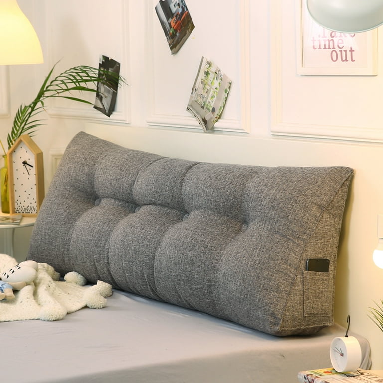 Wedge Shaped Reading Pillow Bed Triangular Sofa Waist Cushion Neck Pillows  Bedside Backrest Cushion Lazy Office Room Pillow - Pillow - AliExpress