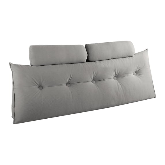 Triangular Wedge Pillow, Triangular Headboard Pillow for Daybed, Backrest Positioning Support Pillow Cushion for Resting Reading,39.4x7.9x19.7 Inch(with 1PC Roll Pillow)