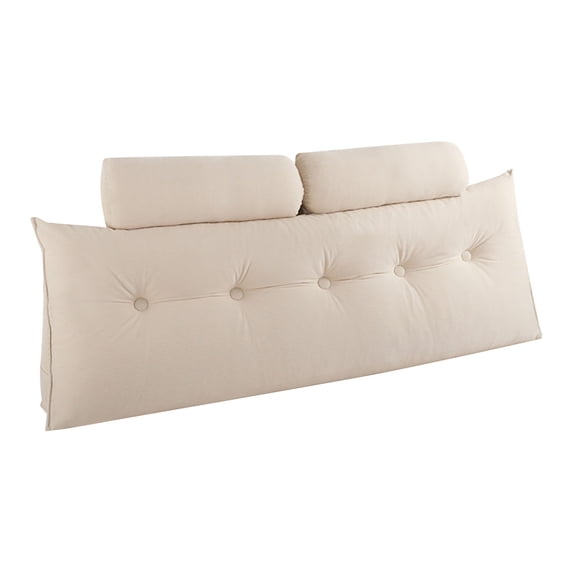 Triangular Wedge Pillow, Triangular Headboard Pillow for Daybed, Backrest Positioning Support Pillow Cushion for Resting Reading,39.4x7.9x19.7 Inch(with 1PC Roll Pillow)