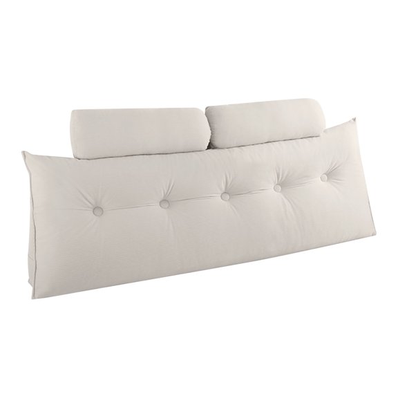 Triangular Wedge Pillow, Triangular Headboard Pillow for Daybed, Backrest Positioning Support Pillow Cushion for Resting Reading,47.2x7.9x19.7 Inch(with 2PC Roll Pillow)
