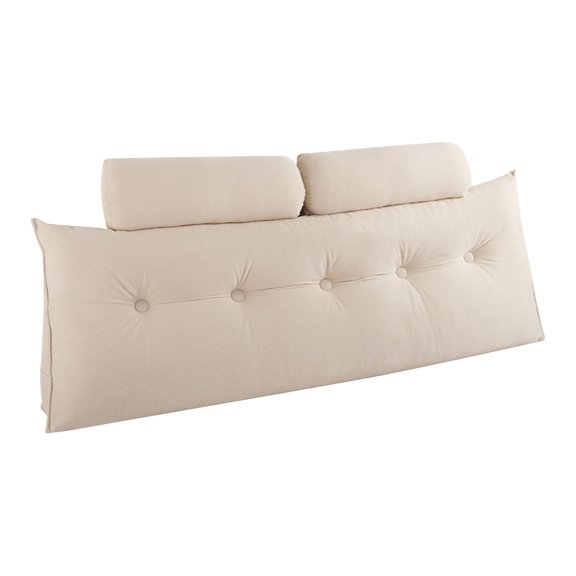 Triangular Wedge Pillow, Triangular Headboard Pillow for Daybed, Backrest Positioning Support Pillow Cushion for Resting Reading,47.2x7.9x19.7 Inch(with 2PC Roll Pillow)