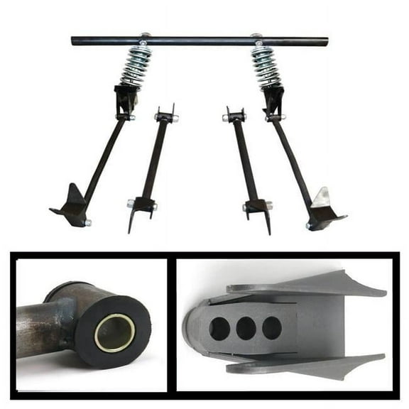 Triangulated Rear 4-Link Assembly with 39 Coilovers for 1939 Ford Convertible-2-Door & 4-Door Truck