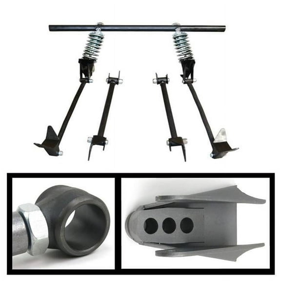 Triangulated Rear 4-Link Assembly with 39 Coilovers for 1939 Ford Roadster Standard, Deluxe