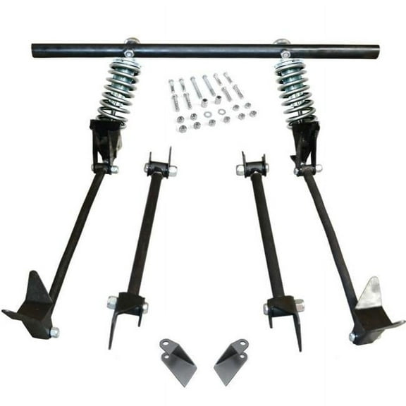 Triangulated Rear 4-Link Assembly with 47 Coilovers for 1947 Ford Sedan-Standard, Deluxe, Super, Tudor, Fordor, 2-Door & 4-Door Truck