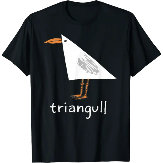 Triangull Triangle Seagull Bird Pun T-Shirt - Walmart.com