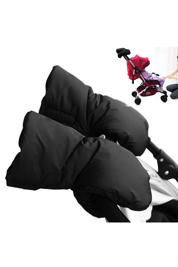 1 Pair Universal Stroller Gloves Warm Hand Muffs Mittens Waterproof Windproof Mittens Best for Freezing Cold Winter Conditions