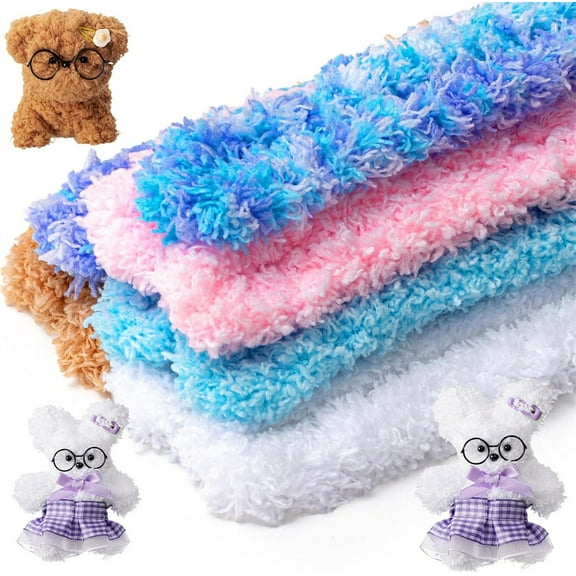 Triani 10Pcs Extra Thick Pipe Cleaners 39.37 Inch Large Long Fluffy Pipe Cleaners 5Color Jumbo Fur Material Pipe Cleaners for DIY Projects and Craft Supplies Decorations(5Color)