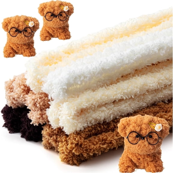 Triani 10Pcs Pipe Cleaners Set 39.37 Inches Jumbo Fur Material Pipe Soft Thick Long Teddy Fur-Wrapped Wire for DIY Projects and Craft Supplies Decorations(Multi-Color)