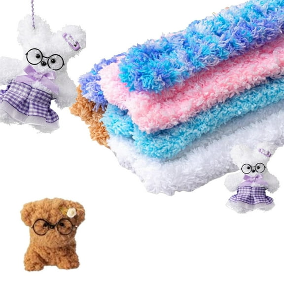 Triani 10Pieces Jumbo Fur Material Pipe Cleaners 39.37Inch Pipe Cleaners Kit for Beginners Super Colossal Fuzzy Sticks for Dog and Bear Animal Kit with Thick Pipe Cleaner(Vibrant Color)