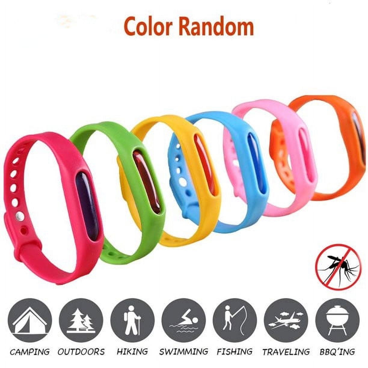Triani 12 Pack Mosquito Repellent Bracelets Waterproof Insect & Bug