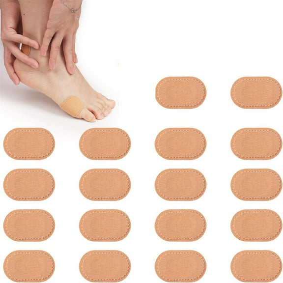 Triani 18Pcs Toe Cushion Protectors Patches Fabric Toe and Foot Bunion Protector Pads Friction Adhesive Tape Anti-Slip Waterproof Foot Cushions Corn Remover Guards for Women Men