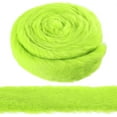 thumbnail image 1 of Triani 19.7" Christmas Faux Fur Trim Ribbon Artificial Furry Stripe Accessory Holiday Soft Faux Green Fluffy Fabric Stripes for Xmas Tree Party(Green), 1 of 7
