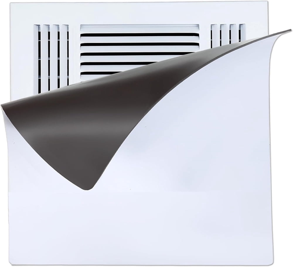 Triani 1Pcs Square Magnetic Vent Covers 12*12 InchAir Floor Covers Strong Magnetic AC Vent Cover for Home Ceiling Wall Heater Vents(White)