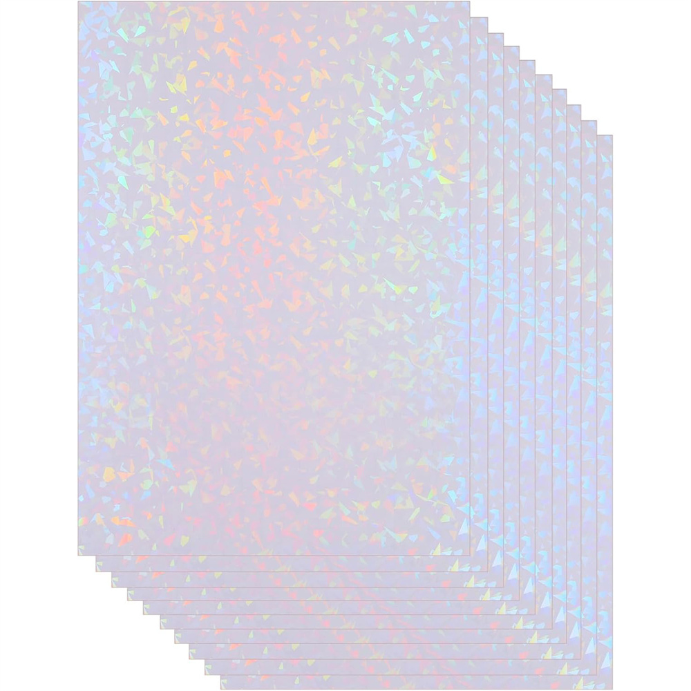 Triani 20 Pack of Holographic Laminate Sheets A4 Clear Holographic