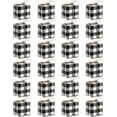 thumbnail image 1 of Triani 24Pcs Mini Presents Buffalo Plaid Wrapped Ornaments Decoration Boxes Christmas Tree Small Gift Boxes Hanging Decorations for Xmas Tree Party Favors(Black and White), 1 of 7
