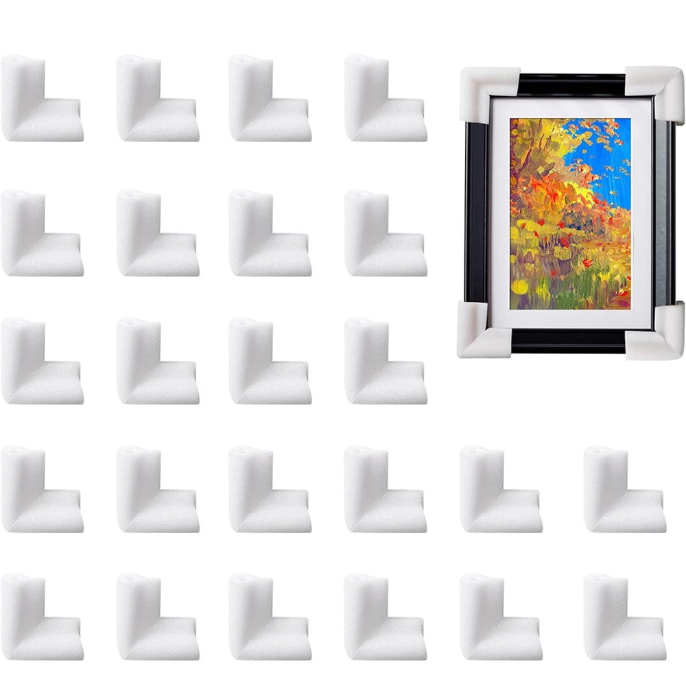 Triani 24Pcs Picture Frame Corner Protectors for Shipping Moving Edge ...