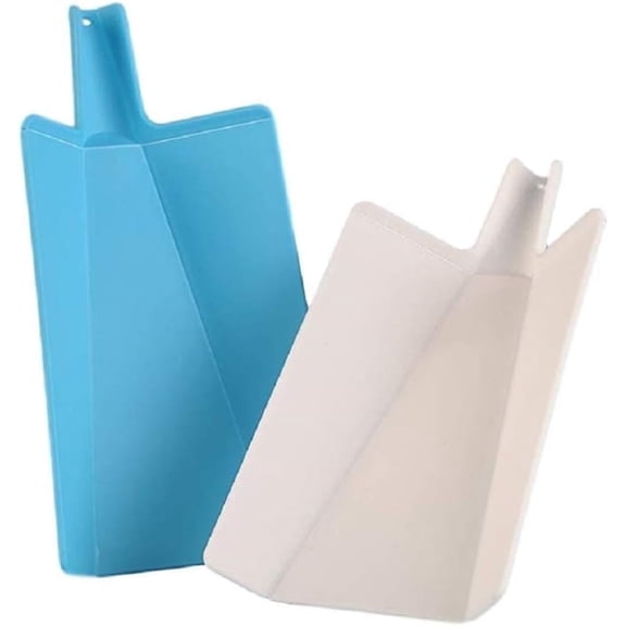Triani 2Pcs Foldable Cutting Board, Chopping Board, Plastic Cutting Board for Chopping - Dicing - Slicing, Dishwasher Safe ( Blue & White
