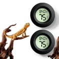 thumbnail image 1 of Triani 2Pcs Mini Digital Humidity Gauge Indoor Humidity Monitor Temperature Humidity Gauge Meter Pet Humidity Meter Supplies for Bearded Dragon Hermit Crab(Round), 1 of 7