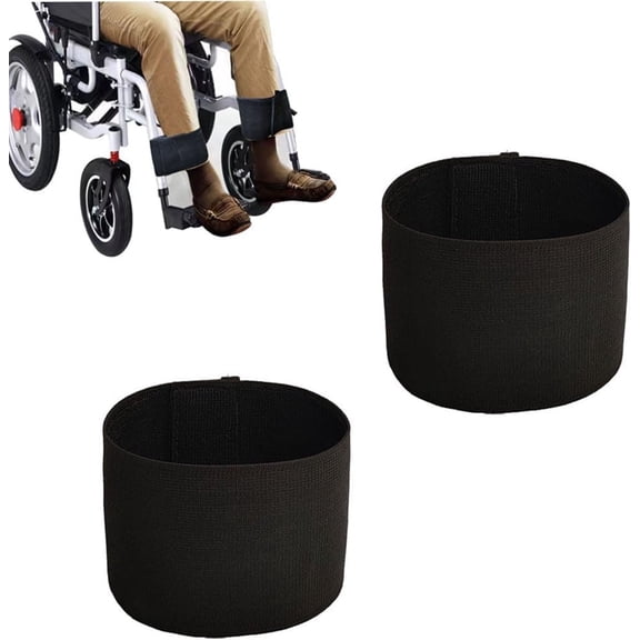 Triani 2Pcs Wheelchair Leg Straps Soft Wheelchair Leg Strap Footrest for Fall Prevention & Mobility Security Wheelchair Foot Straps Calf Support Restraints