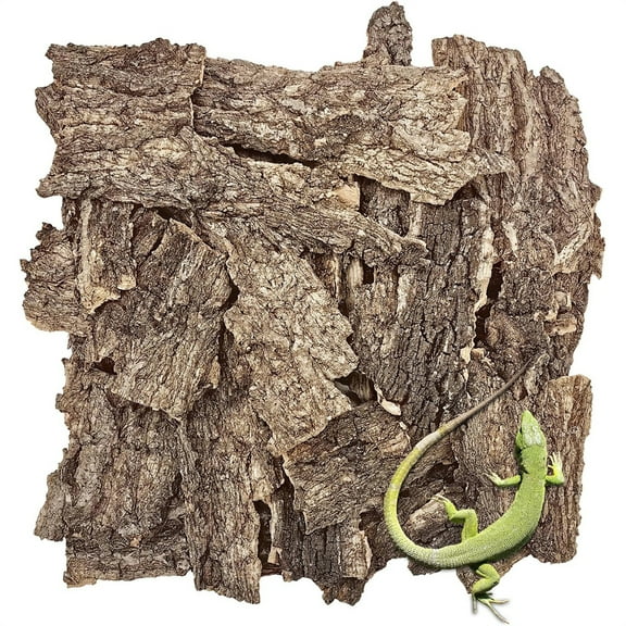 Triani 300g Reptile Bark Cork Wood Bark Decor Natural Cork Bark for Reptiles Flat Cork Wood for Bearded Dragon Snake Spiders Hermit Crabs Geckos Tortoise