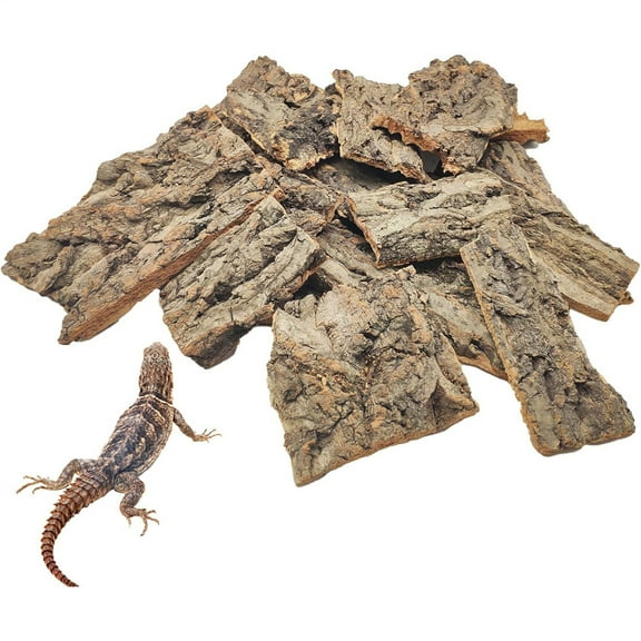 Triani 300g Reptile Cork Bark Bulk Natural Cork Wood Terrarium Background for Spider Gecko Lizard Chameleon Bearded Dragon Turtle Snake