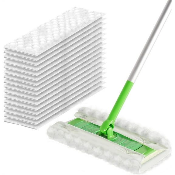 Triani 30PCS Heavy Duty Pet Floor Cleaning Dry Pads Refill Microfiber Duster Mop Pads Refills to Clean Dust, Dirt, Pet Hair
