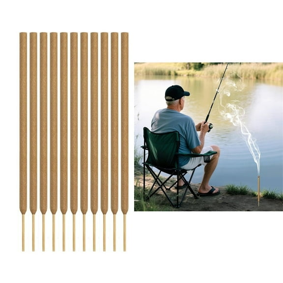 Triani 20PCS Extra Large Mosquito Repellent Sticks 10.23" Natural Citronella Incense Sticks Outdoor DEET Free Insect Repellent with Citronella for Outdoor Yard