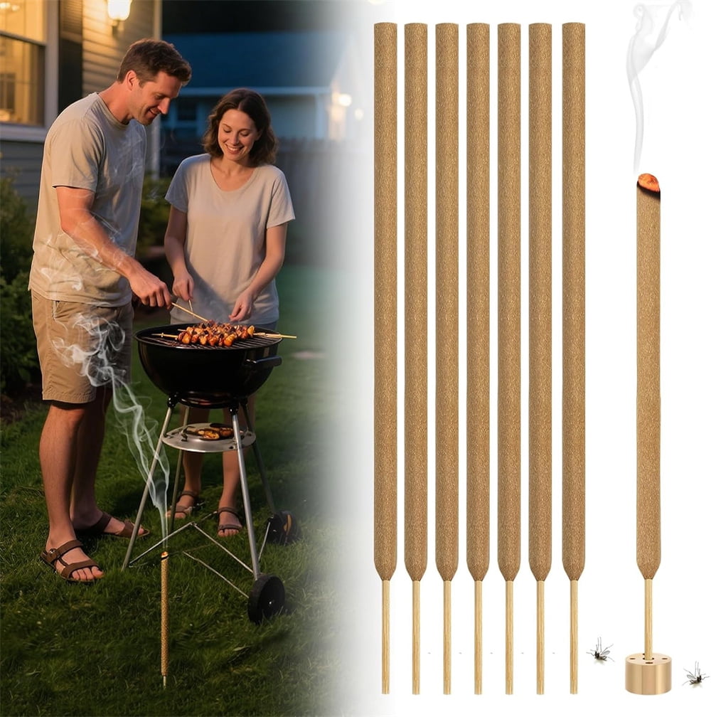 Triani 20PCS Thicker Mosquito Citronella Incense Sticks DEET Free Delightful Smelling Natural Stick Use Long-Lasting 2.5-Hour Burn Time