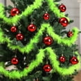 thumbnail image 1 of Triani 3Pcs Furry Christmas Garland 6.56Ft Faux Feather Christmas Tree Garland for Xmas Tree Decorations for Birthday Holiday Indoor and Outdoor Party Supplies(Green), 1 of 7