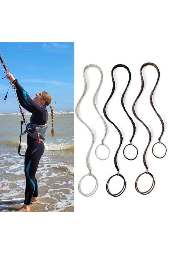 3Pcs Sports Ponytail Holders Elastic Hair Ties 16.14" Helical Hair Tie No Damage for Long Hair Women Sport Ponytail Holders for Gym Swimming Diving (Multi-Color)