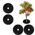 thumbnail image 1 of Triani 4 Pack Non-Woven Tree Mulch Ring Round Weed Barrier Mat 24.4 Inch Reusable Tree Mulch Ring Non Woven Landscape Fabric Degradable Mulch for Landscaping Garden Bed, 1 of 7