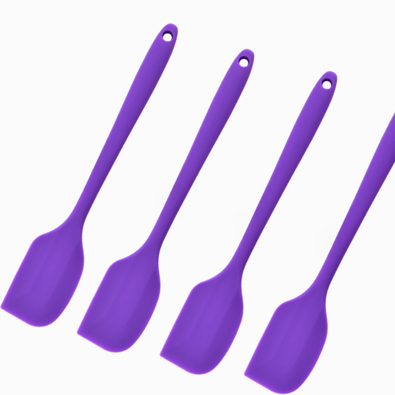 Triani 4 Pcs Silicone Spatula, 8.3 inch Purple Small Rubber Spatulas ...