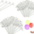 thumbnail image 1 of Triani 40Pcs Balloon Sticks Plastic Balloons Stick Holder Long Balloon Holder Sticks Balloon Weights for Tying Balloon Arch Christmas Decoration Party and Wedding Decoration(White), 1 of 7